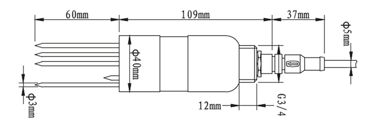 RS485 smart soil moisture sensor for smart soil monitoring system (5)